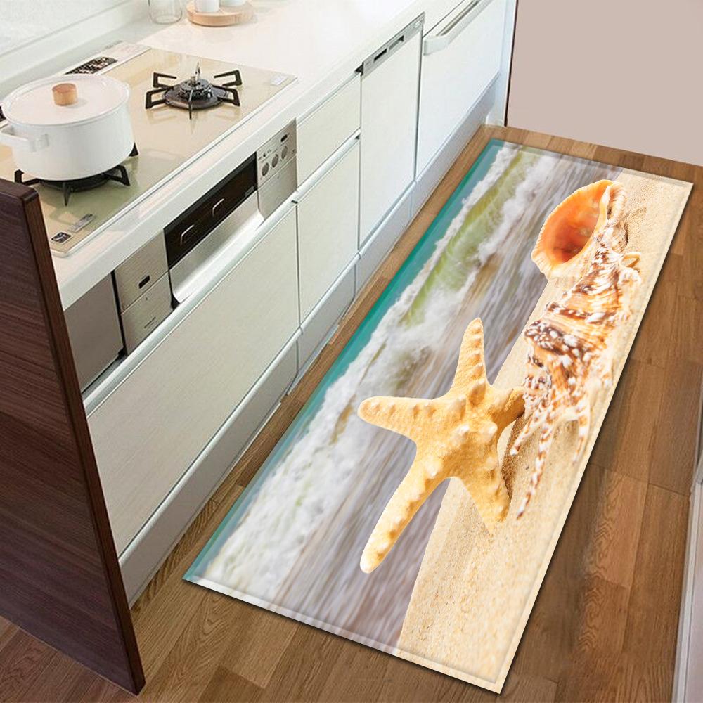 Entrance Door Mat Kitchen Bedroom Carpet Non-slip Floor Corridor Balcony Carpet Modern Printed Pattern Floor Mat