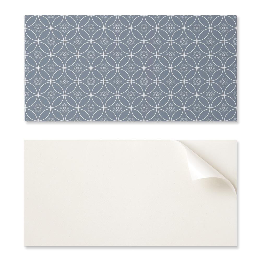 Self-Adhesive Vinyl Kitchen Panel 100x50 cm Floral Ornament Pattern