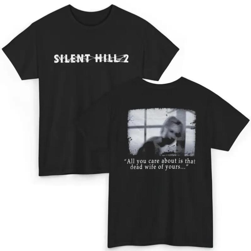 Silent Hill 3 Винтажная Хоррор Игра Футболка Хизер Портрет Японский Текст Графика Короткий Рукав Круглый Вырез Футболка Ретро Игровая Повседневная Летняя Футболка для Мужчин Женщин