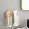 Plastic Wall Mounted Chopsticks Tube Adhesive Spoon Cutlery Organizer  Bathroom