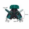 1PC EU Garden Faucet Y-shaped Watering Connector 3/4 Inch Bidirectional Garden Hose Distributor Y-shaped Two-way Splitter