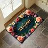 Добро пожаловать Цветочный Входной Коврик Домашний Декор Ковер Внутри Снаружи Напольный Коврик Гостиная Спальня Ванная Кухня Коврик