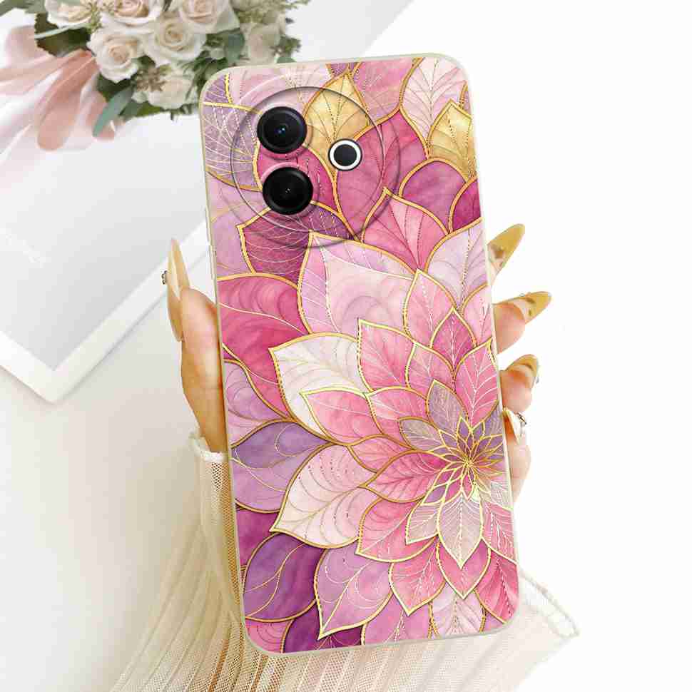 For Vivo Y39 5G Casing Cute Cat Butterfly ShockProof Cover For Vivo Y 39 Y39 5G V2443 V2436 Mobile Phone Cases Covers 6.68"