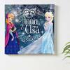 Disney Frozen Art Panel 57cm x 57cm L Size Made in Japan Poster Stylish Interior Decor Living Room Interior Design Anna Elsa Sisters Fabric Panel