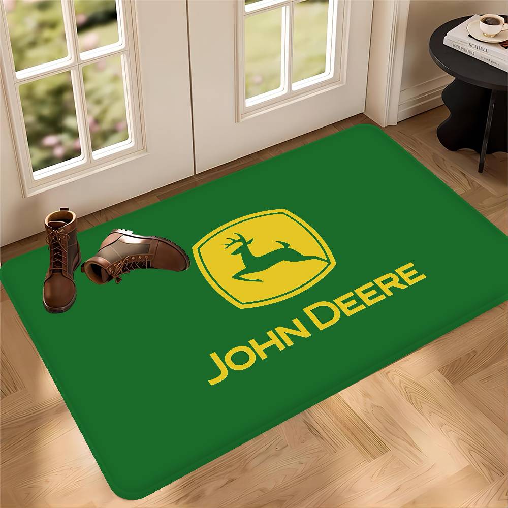 J-John-Logo-Deeres Прямоугольный коврик для пола Противоскользящий Домашний Мягкий Коврик для ванной Прихожая Внутренний Наружный Коврик Добро пожаловать Придверный коврик