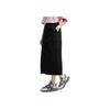 New FILA ORIGINALE Casual Long Skirt Women's Jet Black F51W529311F-BK