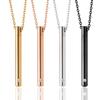 Fashion Lucky Charm Ash Urns Perfume Vial Necklace Aroma Diffuser Long Chain Wishing Bottle Pendant