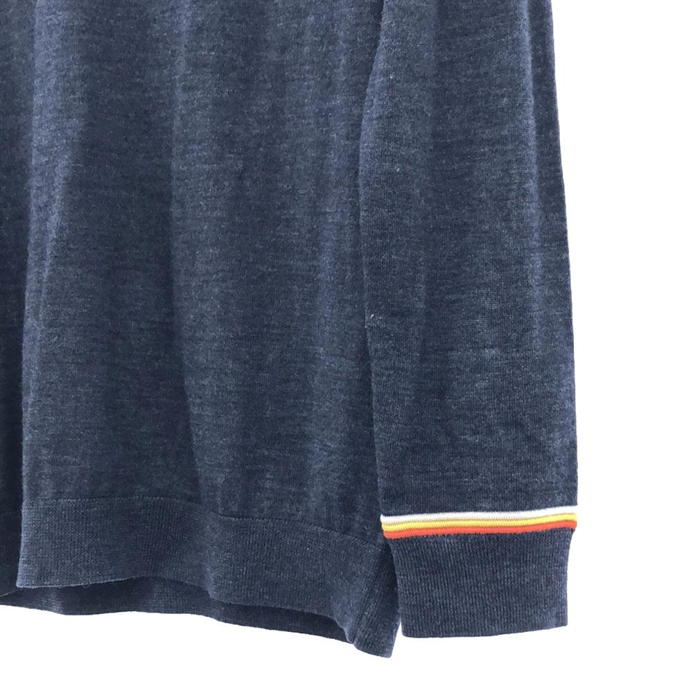 AKRIS PUNTO wool Long sleeve knit 38 Navy system sweater Women Used