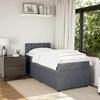 Maison Exclusive - Sommier à lattes de lit avec matelas Gris foncé 100x200 cm