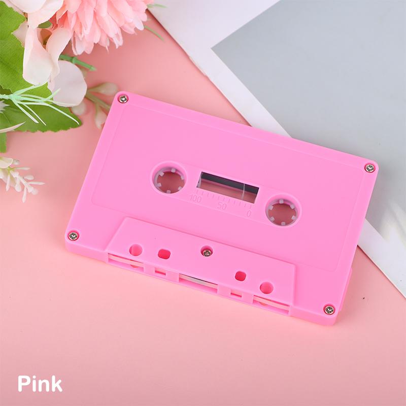 1Pc Color Blank Tape Case Audio Magnetic Audio Recording Cassette Tape Shell Empty Reel To Reel Cassette(No Tape Core)