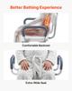 Swivel Shower Chair with Arms and Back, 180 kg Load Heavy Duty Bench Seat for Inside Shower Stall and Bathtub, Height Adjustable Bathroom Bath Tub