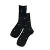 Women's Summer Thin Polka Dot Mesh Breathable Curled Mid Tube Stack Cotton Socks