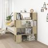 VidaXL Bookcase-Room Divider Sonoma Oak 100x24x124 Cm