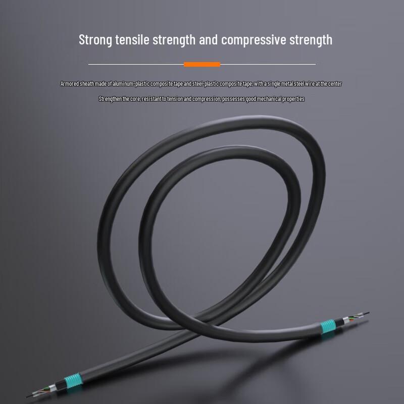 AIENKIS AK-GYTA53 48-Core G.652D Single-Mode Armored Direct Burial Fiber Optic Cable