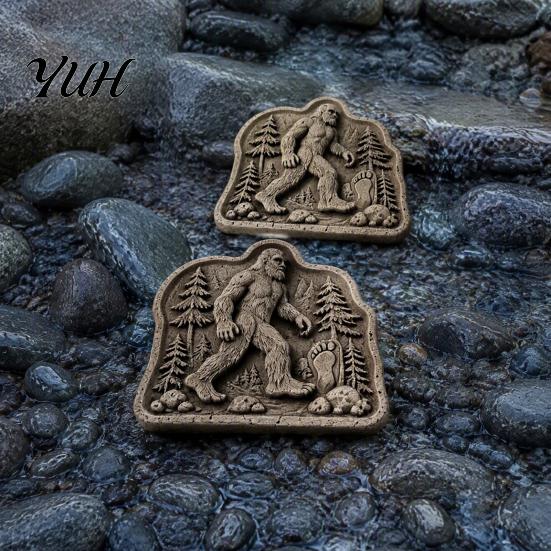 Handmade Flagstone Maker Reusable Rabbit Stepping Stone Mold, Concrete Cement Casting Mold for DIY Landscaping Project Tool Garden Walkway Decor,