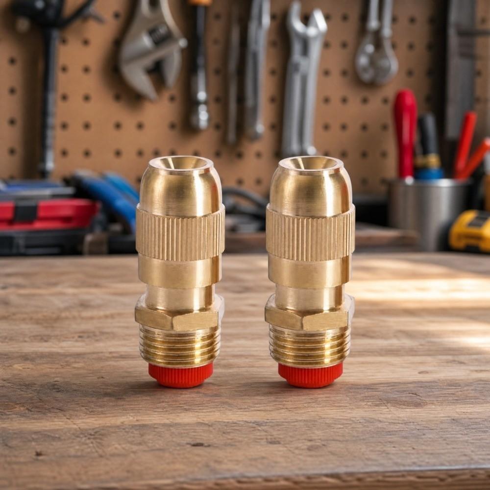 2PCS Brass Misting Nozzle Adjustable Irrigation Nozzle Durable Garden Sprinkler Nozzle Roof Cooling