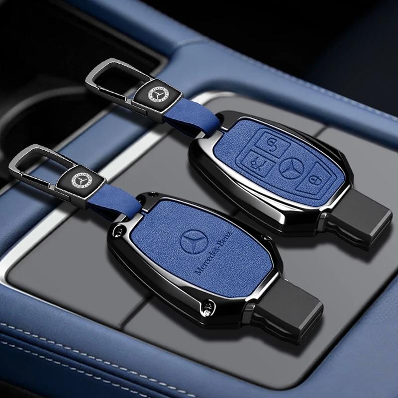 YWP4 Car Remote Key Case Cover Protector Shell for Mercedes Benz A B G R Class GLA GLK W176 W204 W251 W463 Auto Keychain Accessories