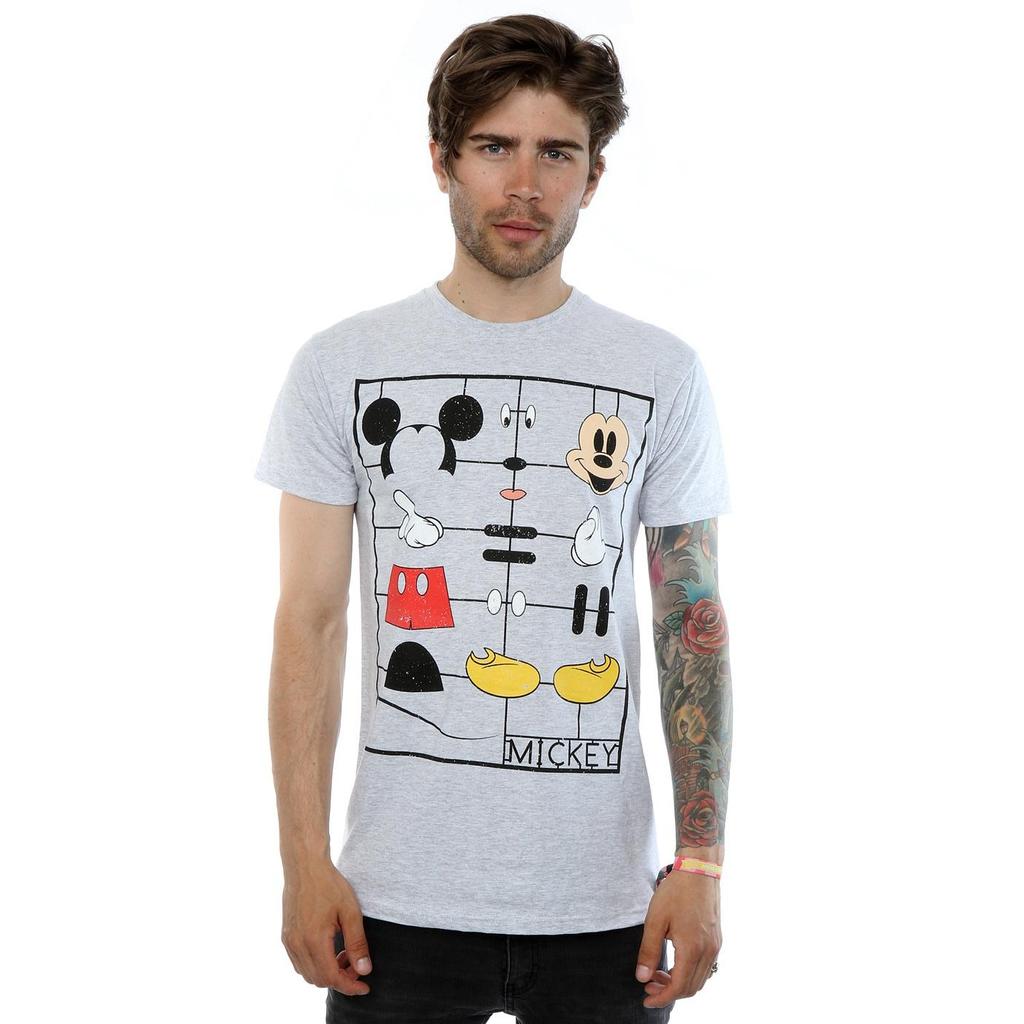 Disney Мужская футболка с конструктором Микки Мауса