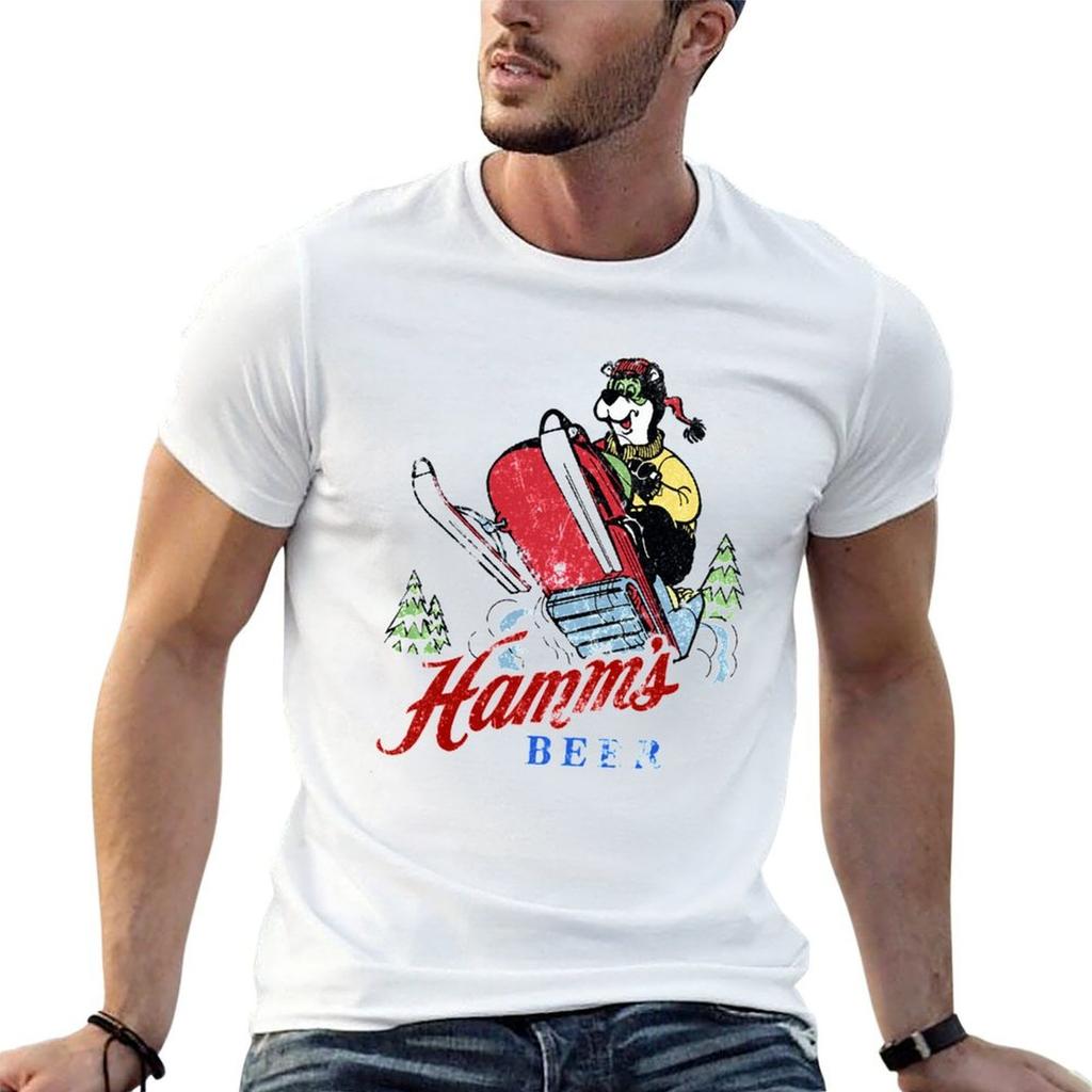 Футболка Hamms Beer Снегоход Базовая Легкая С коротким рукавом