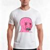 Pink Wojak TShirt Summer Casual Cotton Tee Oversized Streetwear Tops Vintage Graphic Print Loose Fit Short Sleeve