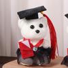 10 Pcs/set Graduation Ceremony Graduation Bear Doll Bouquet Bachelor Bear Plush Toy  Student