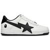 BAPE A BATHING APE Cow Leather Low top Skateboard Shoes Women's 0ZXSHWX91313M