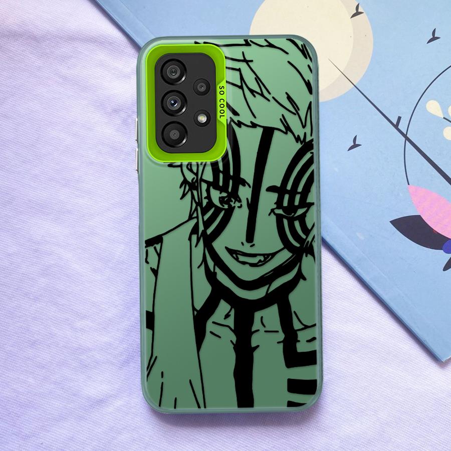 Чехол для телефона с мягкой обложкой Demon Slayer Anime Akaza для Samsung Galaxy A06 A15 A02 A14 A11 A04e A03 A12 A13 A20s A50 A16
