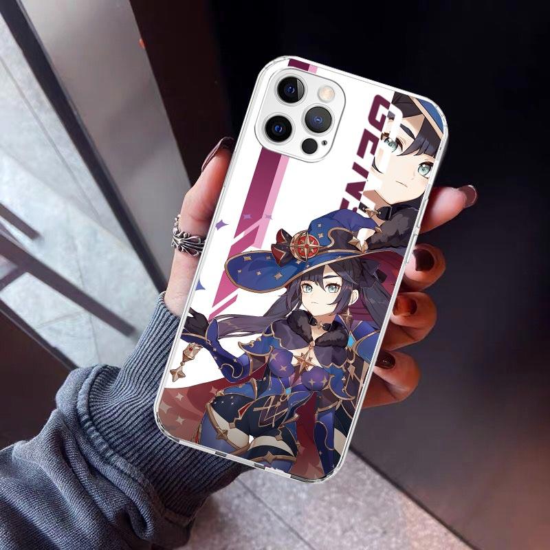 Anime Genshin Impact Phone Case For iPhone 17 Air 11 13 Mini 14 15 Plus 16 12 Pro Max 16E SE 7 8 Pattern Soft TPU Back Cover 17