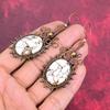 Серьги из магнезита с изображением дикой лошади серьги, обмотанные медной проволокой изящные медные украшения серьги с драгоценными камнями ручной работы подарки для нее украшения из плетеной проволоки