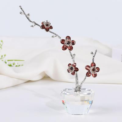 Kertari Подарок на день рождения для женщин Популярный цветок из искусственного кристалла K9 Украшение для интерьера День 60-летия Празднование годовщины свадьбы