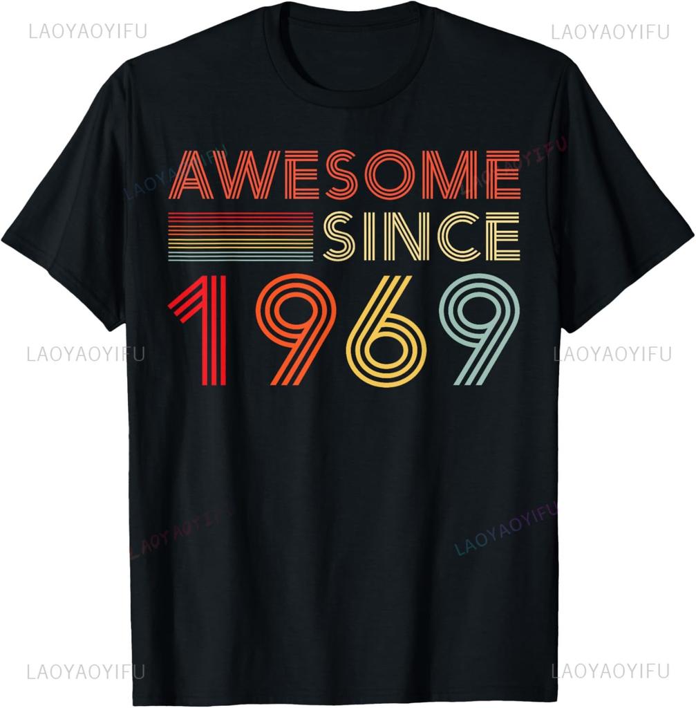 Vintage 1969 T Shirt Best Year 1969 Original Genuine Classic TShirt Streetwear Personalized Clothing Camisas Streetwear