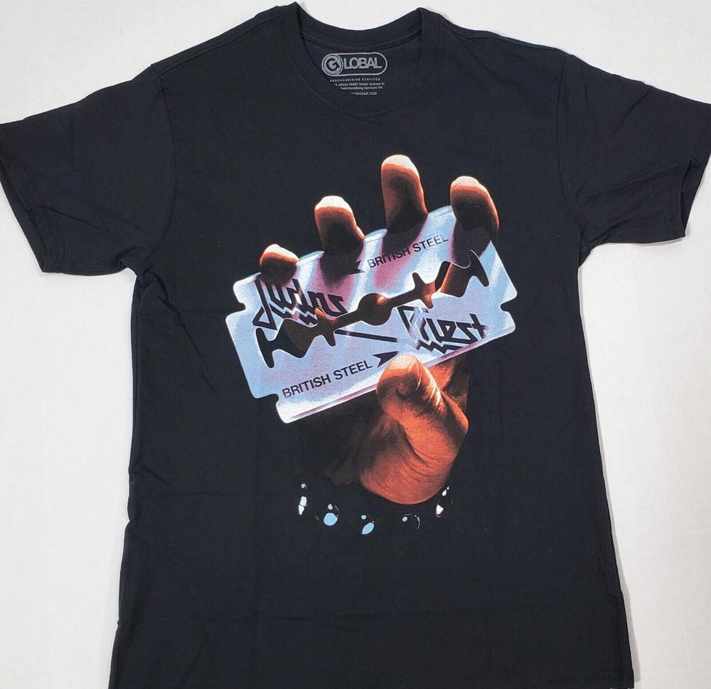JUDAS PRIEST British Steel T-shirt Global Licensed Men's Slim Fit MEDIUM Tee Unisex T-Shirt