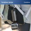 High-Speed Portable USB Handheld Fan with Carabiner and Cold Compress Feature
