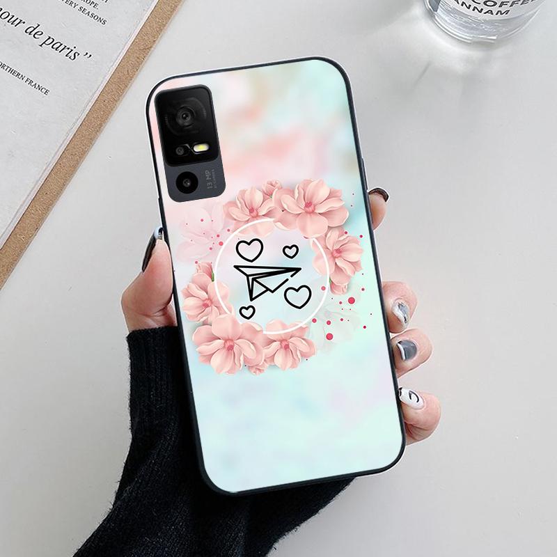Для TCL 40 XE 5G Чехол Модный Мягкий Силиконовый Задний Чехол для Телефона TCL 40 NxtPaper 5G Чехол Funda Для TCL 40X 40XE T601D Милый