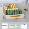 Pull-Out Basket Drawer Dish Rack for Kitchen Cabinet Storage