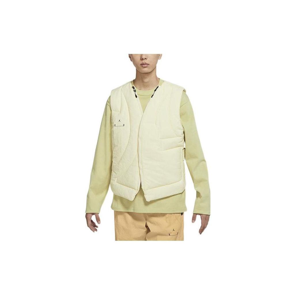 Jordan Однотонный однобортный жилет с V-образным вырезом, приталенный, мужской топ, абрикосовый DR1438-113