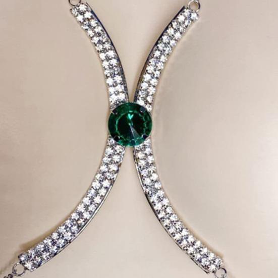 Цепочка для бюстгальтера, сексуальная регулируемая роскошная изящная ювелирная цепочка на грудь, инкрустированная стразами