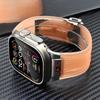 Прозрачный ремешок для Apple Watch Ultra 2 49 мм 45 мм 44 мм 42 мм Мягкий ремешок для iWatch Series 9 8 7 6 5 4 se Браслет Correa