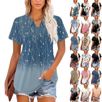 Женские топы с коротким рукавом и V-образным вырезом, летние деловые повседневные рабочие футболки