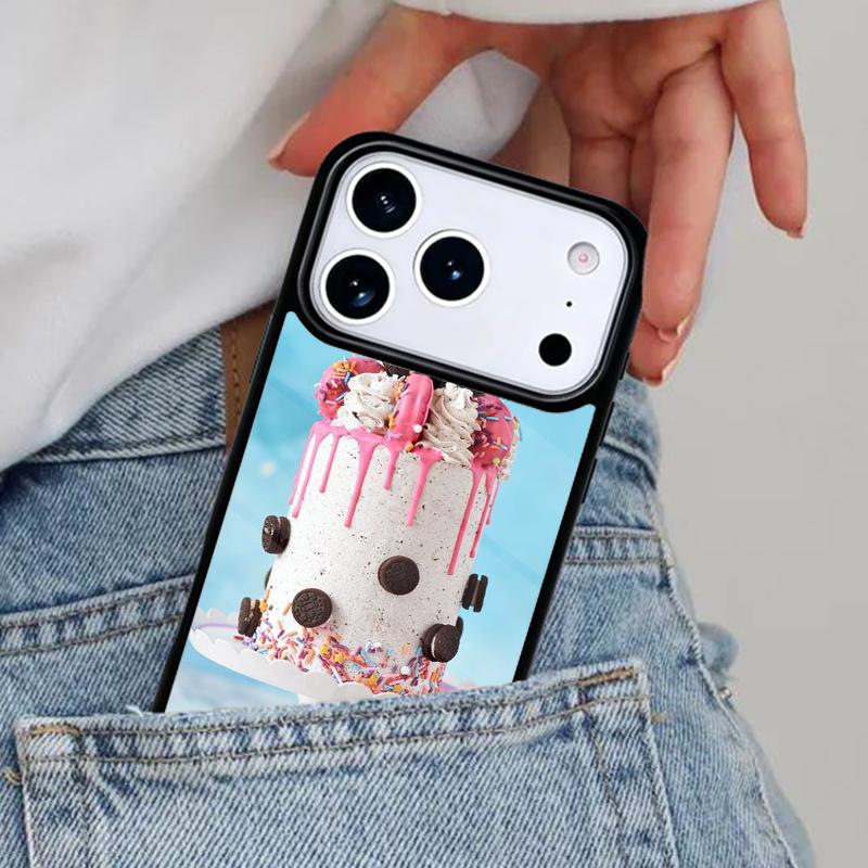 Чехол для телефона 'Тортовое искусство' Fancy Desert для iPhone 16e 15 14 13 12 17 Pro Max Plus Air 17pro Чехол Coque