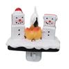 Bonfire Flashing Night Light, Fire Marshmallow Night Light, 4 Inch LED Fake Bonfire Night Light Plugs Into The Wall