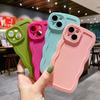 Однотонный чехол для телефона с волнистым краем для iPhone 16 15 14 Pro Max 13 12 11 Xr Xs 7 8 Plus SE2/SE3, мягкая задняя крышка из ТПУ