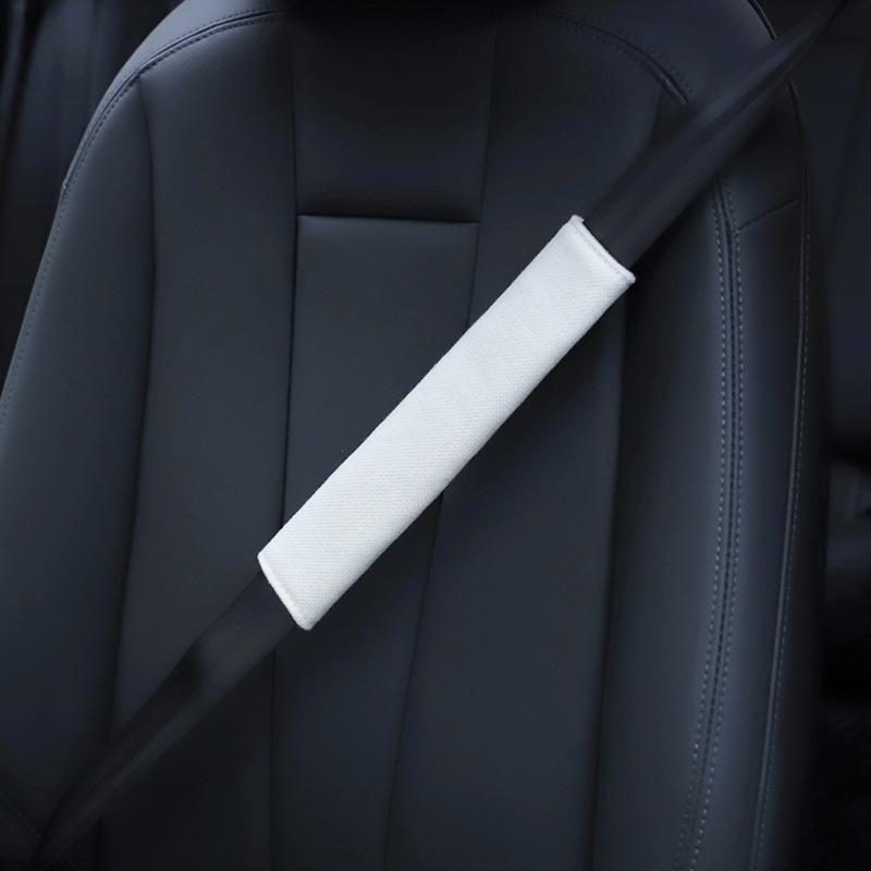 Solid Color Car Seat Belt Shoulder Pad Anti Choking Protection Cover Car Interior Accessory