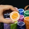 25Pcs 43Mm Ceramic Poker Chips Coin Chess Room Chip Board Game Poker Club Exclusive Texas Hold'Em Chip Storage Box Table Games