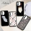 Чехол для телефона с абстрактными перьями для iPhone 11, 12, 13, 14 Pro Max mini X XR XS SE 2020, 6S, 7, 8 Plus, Samsung Galaxy S21, S22, чехол