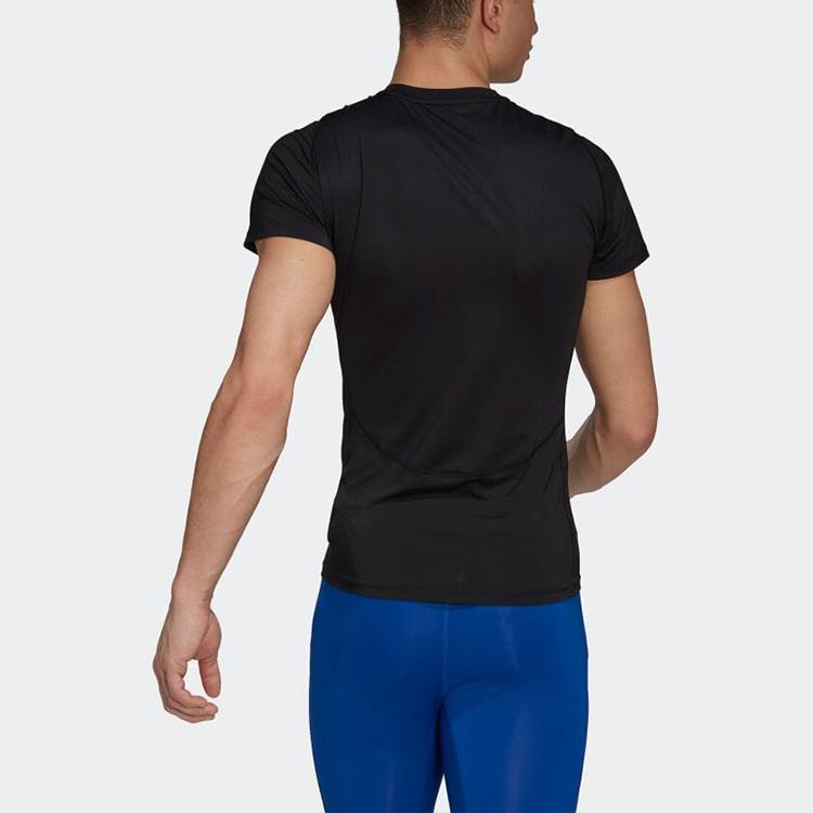 Adidas Футболка Techfit Training черная мужская уличная HK2337