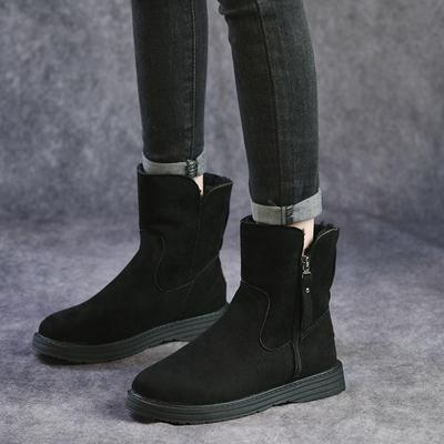 Европейские и американские зимние ботинки Frosted Snow Boots для женщин 2024 года, новые зимние нескользящие и теплые женские короткие хлопковые ботинки Zapatos De Mujer