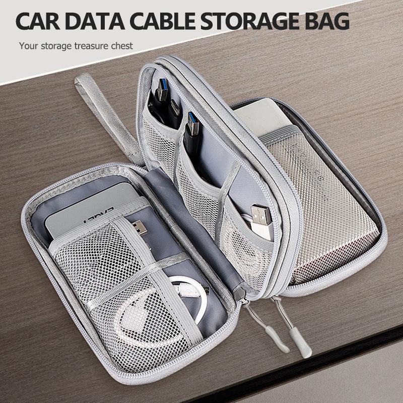 Car Portable Phone Data Line Storage Bag Auto Accessories For BMW Performance M E87 E30 E46 E28 F35 G20 E93 F20 X3 X AA4