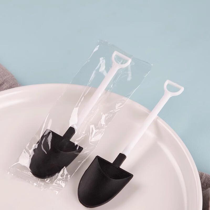 ShengBiLai Disposable Transparent Plastic Dessert Spoons