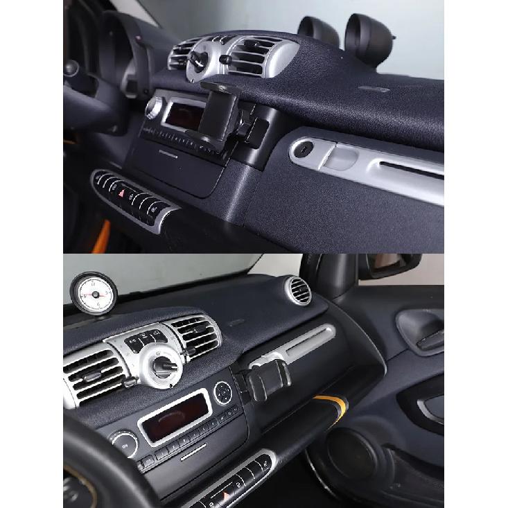 Для Mercedes Benz Smart 451 Fortwo Forfour 2011-2015 ABS Черный Держатель для телефона в машине Навигационный кронштейн GPS Аксессуары для интерьера